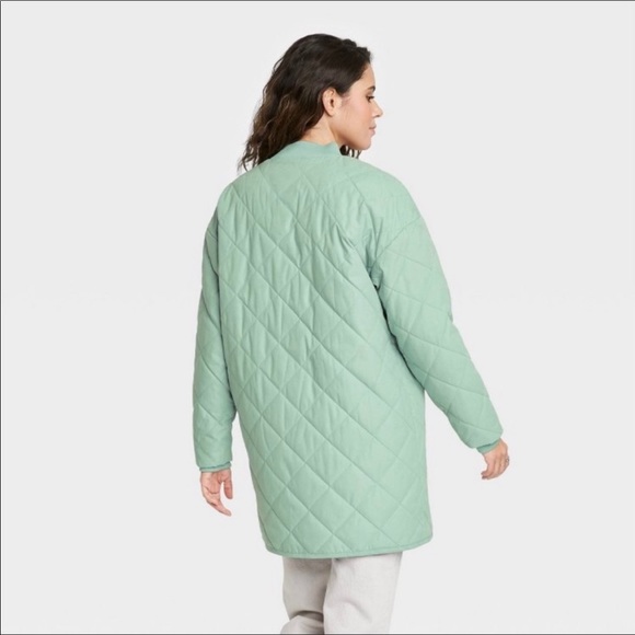 Universal Thread Coat in Mint Green NWOT size Small but oversized, 100 cotton - Picture 2 of 4